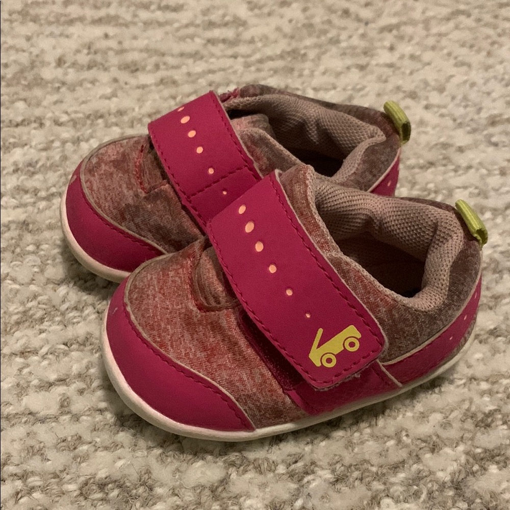See Kai Run- Pink Kids Shoes with Velcro Strap